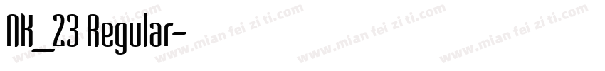 NK_23 Regular字体转换